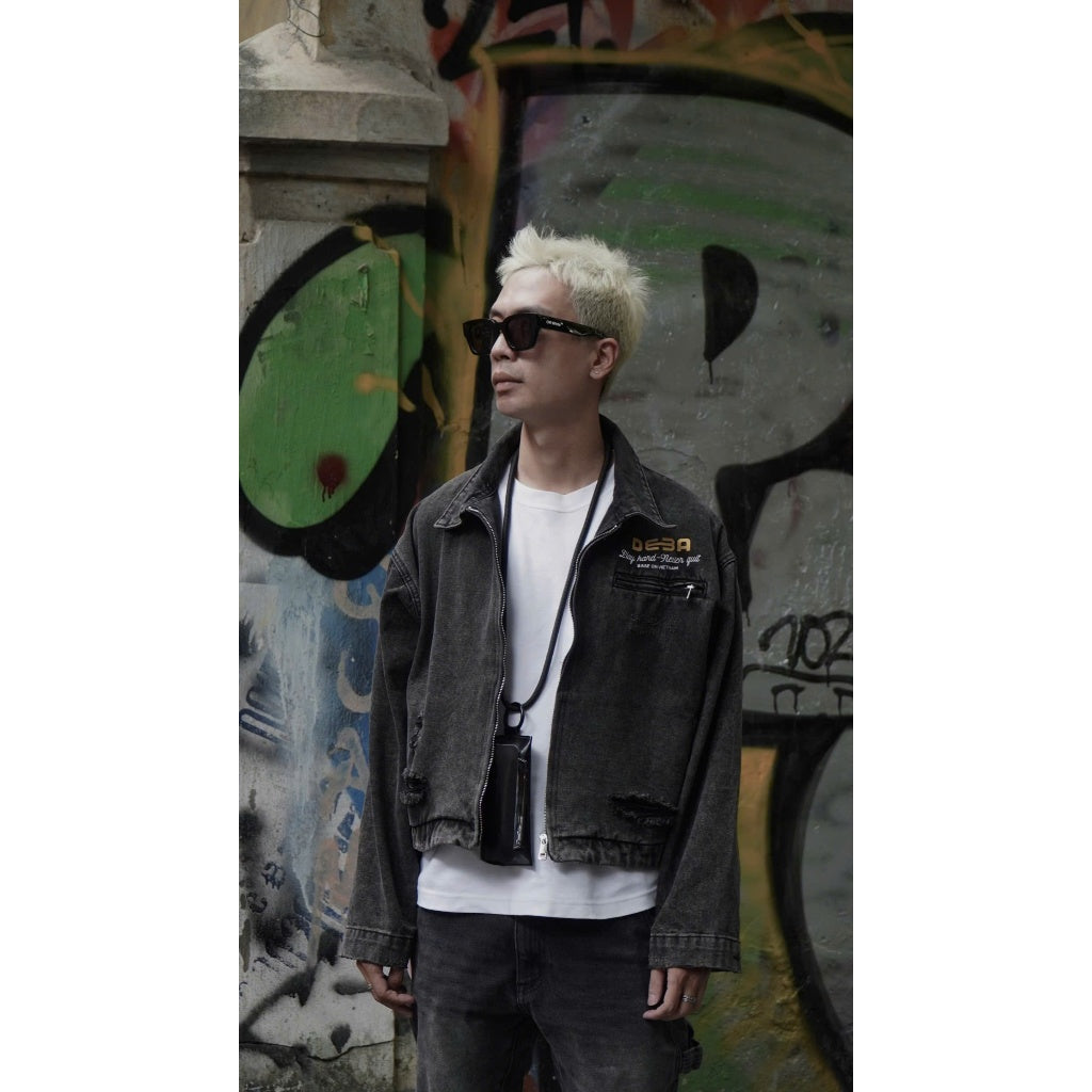 DEBA Studio Premium Boxy Denim Jacket